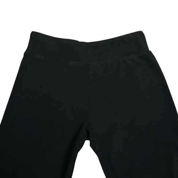 Mango & Mint Black Leggings Womens Size M Cotton Blend Flare Leg Stretch Yoga - Picture 2 of 9